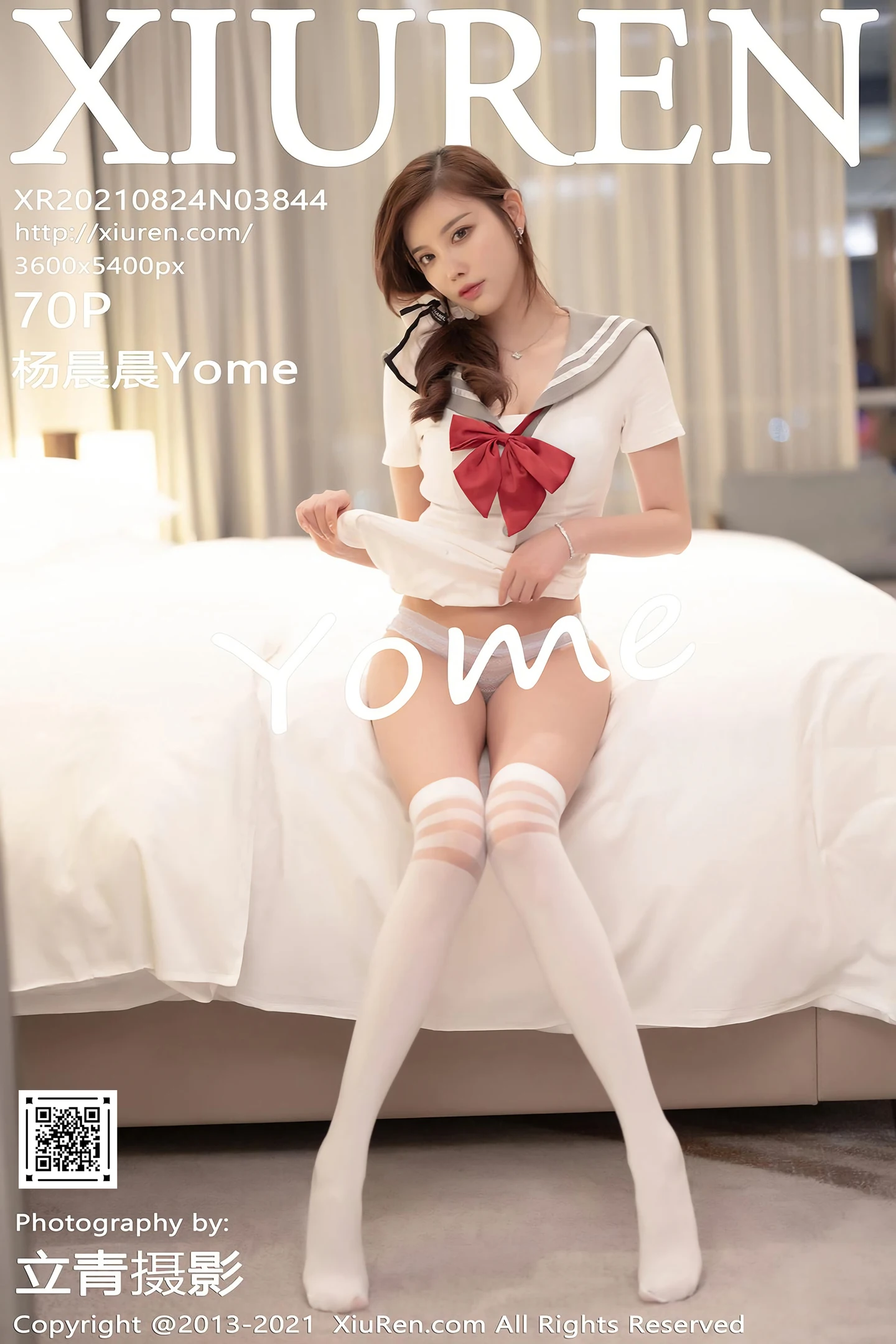 [XiuRen秀人网]No.3844_女神杨晨晨Yome私房清纯制服配白丝袜半脱露完美身材诱惑写真70P-秀人网 - XiuRen.Space
